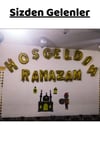 Hoşgeldin Ramazan Yazılı Gold Renkli Folyo Balon Altın Sarısı Renginde Bayram Temalı Dini Süsü