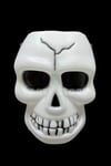 Işıklı Sesli İskelet Şeker Kovası 18x13 Cm Pilli Kurukafa Halloween Partisi Cadılar Bayramı Dekoru