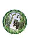 Jurassic World Temalı Tabak 8 Adet Dinozor Dinazor Parti Doğum Günü Karakter Konsept Lisanslı 23cm