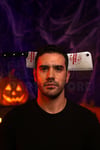 Kafaya Geçen Satır Taç Halloween Partisi Cadılar Bayramı Tacı Sıçramış Kan Ve Akan Kan Detaylı Şaka