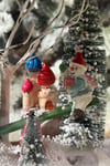 Kar Yağan Hareketli Işıklı Müzikli Fener 40x22 Cm Noel Babalı Kış Temalı Yılbaşı Yeni Yıl Dekor Süsü