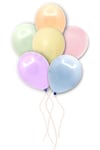 Karışık Makaron Balon 10 Adet 30 Cm Pastel Somon Yeşil Sarı Pembe Mor Mavi Doğum Günü Parti Konsepti
