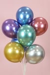 Karışık Renkli Krom Balon 10 Adet 30 Cm Inanılmaz Parlak Canlı Renk Renk Doğum Günü Parti Balonu