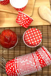 Kırmızı Puantiyeli 50li Kek Kalıbı Fırında Dağılmayan Puanlı 6.5x4 Cm Sert Karton Muffin Cupcake