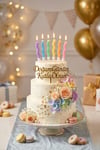 Kıvrımlı Makaron Renkli Mum 6 Adet 9 Cm Doğum Günü Pasta Mumu Dalgalı Pastel Soft Renk Parti Süsü