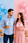 Kız mı Erkek mi Konuşma Balonu 10 Adet Cinsiyet Belirleme Partisi Baby Shower Fotoğraf Çekim Seti