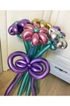 Krom Sosis Balon 10 Adet 150x5 Cm Karışık Renk Uzun Ince Şekil Verilebilen Parlak Palyaço Balonu