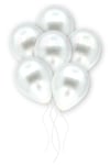 Küçük Mini Boy Beyaz Renkli Metalik Balon 10 Adet 6 Inç 15 Cm Parti Konsept Kına Doğum Günü Balonu