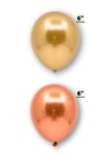 Küçük Mini Boy Karışık 10 Adet Renkli Krom Balon 15 Cm 6 Inç Parlak Renk Renk Doğum Günü Parti Süsü