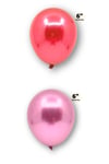 Küçük Mini Boy Karışık 10 Adet Renkli Krom Balon 15 Cm 6 Inç Parlak Renk Renk Doğum Günü Parti Süsü