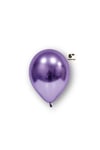 Küçük Mini Boy Karışık 10 Adet Renkli Krom Balon 15 Cm 6 Inç Parlak Renk Renk Doğum Günü Parti Süsü