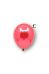 Küçük Mini Boy Kırmızı Renkli Krom Balon 10 Adet 6 Inç 15 Cm Doğum Günü Partisi Parlak Balonu