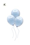 Küçük Mini Boy Mavi Renkli Makaron Balon 50 Adet 6 Inç 15 Cm Parti Balonu Soft Renk Doğum Günü Süsü