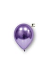 Küçük Mini Boy Mor Renkli Krom Balon 10 Adet 6 Inç 15 Cm Doğum Günü Partisi Balonu Çok Canlı Parlak