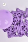 Küçük Mini Boy Mor Renkli Makaron Balon 50 Adet 6 Inç 15 Cm Parti Balonu Soft Renk Doğum Günü Süsü
