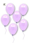 Küçük Mini Boy Mor Renkli Makaron Balon 10 Adet 6 Inç 15 Cm Parti Balonu Soft Renk Doğum Günü Süsü