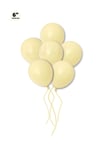 Küçük Mini Boy Sarı Renkli Makaron Balon 10 Adet 6 Inç 15 Cm Parti Balonu Soft Renk Doğum Günü Süsü