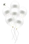 Küçük Mini Boy Şeffaf Balon 10 Adet 6 Inç 15 Cm Içi Gözüken Içine Balon Pulu Konfetisi Koyulan Balon