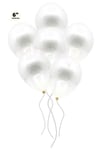 Küçük Mini Boy Şeffaf Balon 50 Adet 6 Inç 15 Cm Içi Gözüken Içine Balon Pulu Konfetisi Koyulan Balon