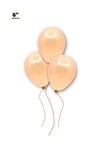 Küçük Mini Boy Somon Renkli Makaron Balon 10 Adet 6 Inç 15 Cm Parti Balonu Soft Renk Doğum Günü Süsü