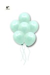 Küçük Mini Boy Su Yeşili Renkli Makaron Balon 10 Adet 6 Inç 15 Cm Parti Balonu Soft Renk Doğum Günü