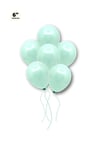 Küçük Mini Boy Su Yeşili Renkli Makaron Balon 50 Adet 6 Inç 15 Cm Parti Balonu Soft Renk Doğum Günü