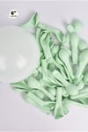 Küçük Mini Boy Yeşil Renkli Makaron Balon 10 Adet 6 Inç 15 Cm Parti Balonu Soft Renk Doğum Günü Süs