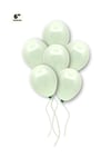 Küçük Mini Boy Yeşil Renkli Makaron Balon 50 Adet 6 Inç 15 Cm Parti Balonu Soft Renk Doğum Günü Süs