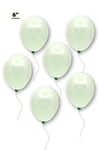 Küçük Mini Boy Yeşil Renkli Makaron Balon 10 Adet 6 Inç 15 Cm Parti Balonu Soft Renk Doğum Günü Süs
