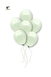 Küçük Mini Boy Yeşil Renkli Makaron Balon 10 Adet 6 Inç 15 Cm Parti Balonu Soft Renk Doğum Günü Süs