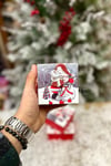 Lüks Yılbaşı Hediyelik Hediye Kutusu 3 Lü Set Kabartmalı Noel Baba Baskılı Yeni Yıl Kış Temalı