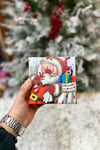 Lüks Yılbaşı Hediyelik Hediye Kutusu 3 Lü Set Kabartmalı Noel Baba Baskılı Yeni Yıl Kış Temalı