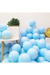 Mavi Makaron Balon 10 Adet 30 Cm Pastel Rengi Parti Balonu Soft Renk Doğum Günü Partisi Konsepti Süs