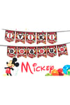Mickey Mouse Karakter Temalı Miki Fare Parti Konsepti 2 Metre Iyiki Doğdun Yazısı Yazı Banner