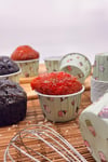 Mint Yeşili Desenli 50li Kek Kalıbı Kek Dondurma Baskılı Fırında Dağılmayan 6.5x4 Cm Muffin Cupcake