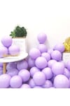 Mor Makaron Balon 10 Adet 30 Cm Pastel Rengi Parti Balonu Soft Renk Doğum Günü Partisi Konsepti Süs