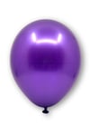 Mor Renkli Metalik Balon 10 Adet 30 Cm Lateks Violet Renginde Doğum Günü Partisi Temalı Süs Balonu