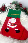 Noel Baba Yılbaşı Çorap 25x35 Cm Kırmızı Yeşil Renkli Yeni Yıl Çam Ağacı Asmalık Asılan Dekor Süs
