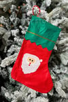 Noel Baba Yılbaşı Çorap 25x35 cm Kırmızı Yeşil Renkli Yeni Yıl Çam Ağacı Asmalık Asılan Dekor Süs