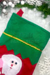 Noel Baba Yılbaşı Çorap 25x35 Cm Kırmızı Yeşil Renkli Yeni Yıl Çam Ağacı Asmalık Asılan Dekor Süs