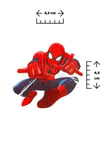 Örümcek Adam 8 Adet Geçici Çocuk Dövmesi Doğum Günü Parti Renkli Tattoo Dövme Spiderman Konsepti