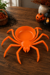 Örümcek Figürlü Çerez Kasesi Turuncu Halloween Cadılar Bayramı Şekerlik Parti Sunum Dekor Aksesuarı