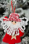 Peluş Noel Baba Yılbaşı Ağacı Asmalık 20 Cm Süs Kırmızı Beyaz Kıyafetli Üst Kalite Ağaç Çam Süsü