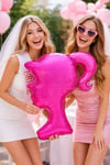 Pembe Barbie Folyo Balon 60x50 Cm Bride To Be Süsleri Bekarlığa Veda Partisi Konsepti Gelin Balonu