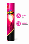 Pembe Meşale 75 Saniye Yanan Renkli Duman ve Parti Meşalesi
