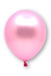 Pembe Renkli Metalik Balon 10 Adet 30 Cm Lateks Doğum Günü Cinsiyet Partisi Temalı Konsepti Balonu