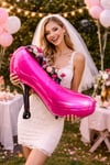 Pembe Topuklu Ayakkabı Folyo Balon 60x80 Cm Bekarlığa Veda Partisi Bride To Be Konsepti Stilettto