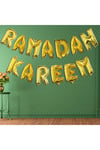 Ramadan Kareem Yazılı Gold Renkli Folyo Balon Altın Sarısı Ramazan Bayramı Temalı Dini Islami Süsü