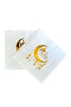 Ramadan Mubarak Gold Yaldızlı Peçete 16lı 16x16 cm Altın Varaklı Ramazan Bayram Temalı Dini Süsü
