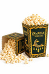 Ramazan Kareem Yazılı Mısır Kutusu 8 Adet 8x12 Cm Pop Corn Darı Kabı Ramazan Bayramı Cips Kutusu